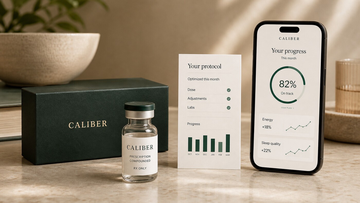 Monthly protocol progress with vial and phone dashboard